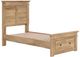 Signature Design by Ashley® Makidern Tan Twin Panel Bed with 2-Drawer Storage-2