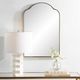 Uttermost® Sidney Brushed Brass Arch Mirror-1