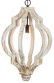 A & B Home Bellamy Black/White Medium Chandelier-2