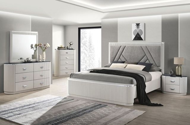 Furniture of America® Aldgate Light Gray Dresser-1
