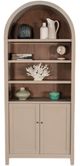 American Wholesale Furniture Arches Gray Display Cabinet-0