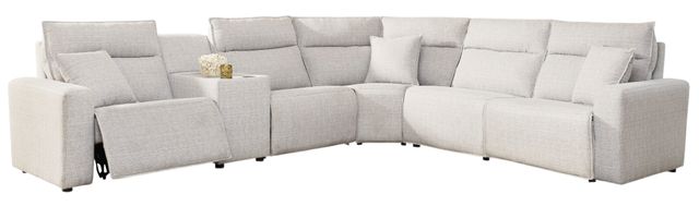 Signature Design by Ashley® Modmax II 6-Piece Stone Right-Arm Facing Power Reclining Sectional with Console-0