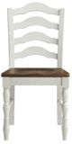 Elements International Vesta 5-Piece Brown/White Dining Set-2