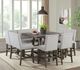 Elements International Seneca 8-Piece Brown Dining Set-2