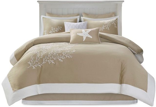 Olliix by Harbor House Coastline 6 Piece Khaki California King Comforter Set-0