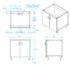 Kalamazoo™ Outdoor Gourmet Signature Series 36" Stainless Steel Sink Cabinet with Double Door-1