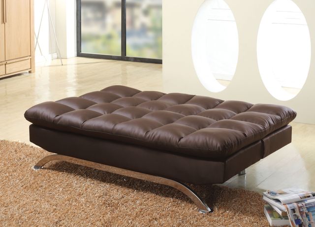 Milton Green Stars Dark Brown Futon Sofa Bed-1