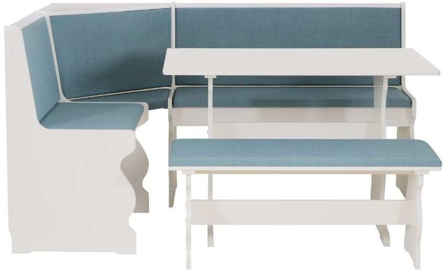 Linon Sasha 5-Piece Capri Blue/White Nook Set-0