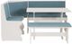 Linon Sasha 5-Piece Capri Blue/White Nook Set-0