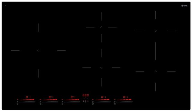 Ilve® Professional Plus II  36" Glossy Black Induction Cooktop