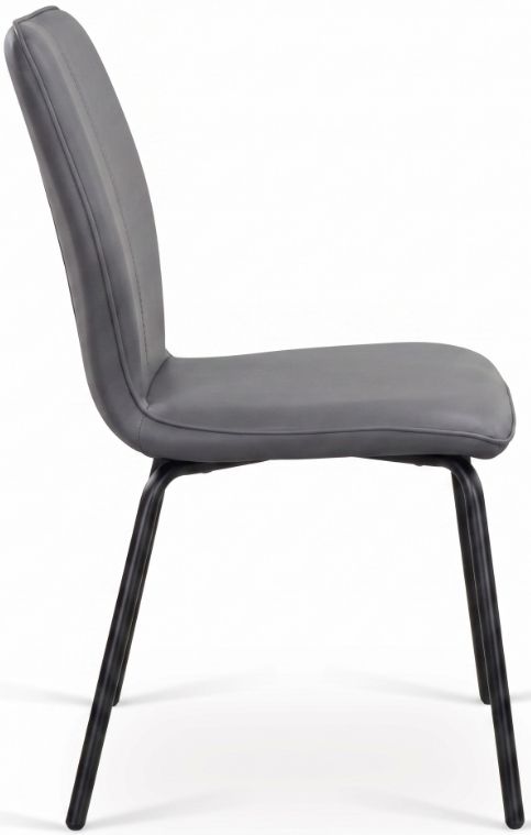 Cramco Stanton Charcoal/Matte Black Dining Side Chair-4