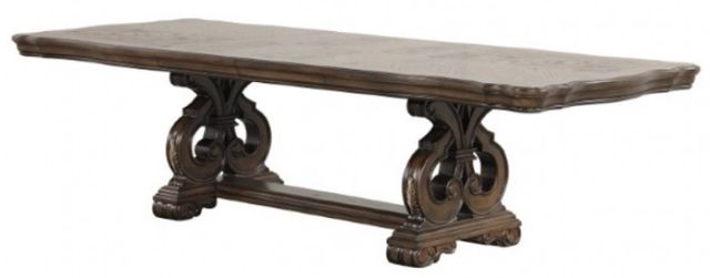 Furniture of America® Leovanni 7-Piece Dark Brown Dining Table Set-1
