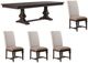 Liberty Furniture Paradise Valley 5-Piece Flax Tweed/Saddle Brown/Tobacco Optional Trestle Table Set-0