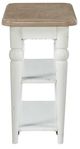 Liberty Furniture Turnberry Park Toasted Oat Chairside Table with Washed White Base-2