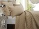 HiEnd Accents Velvet Diamond 3-Piece Oatmeal King Bedding Bundle-0