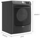 Maytag® 7.3 Cu. Ft. Volcano Black Front Load Gas Dryer-4