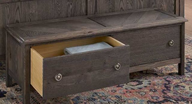 Urban Collections by Yutzy Woodworking Amador Hill Retreat White Oak Bench-1