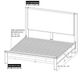 International Furniture Direct Olimpia Natural Eastern King Panel Bed-2