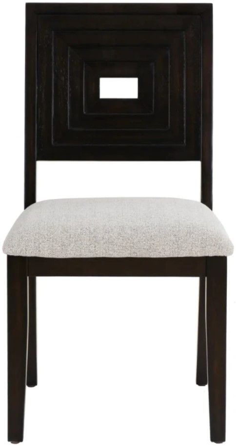 Powell® Ingram Black Upholstered Dining Side Chair-4