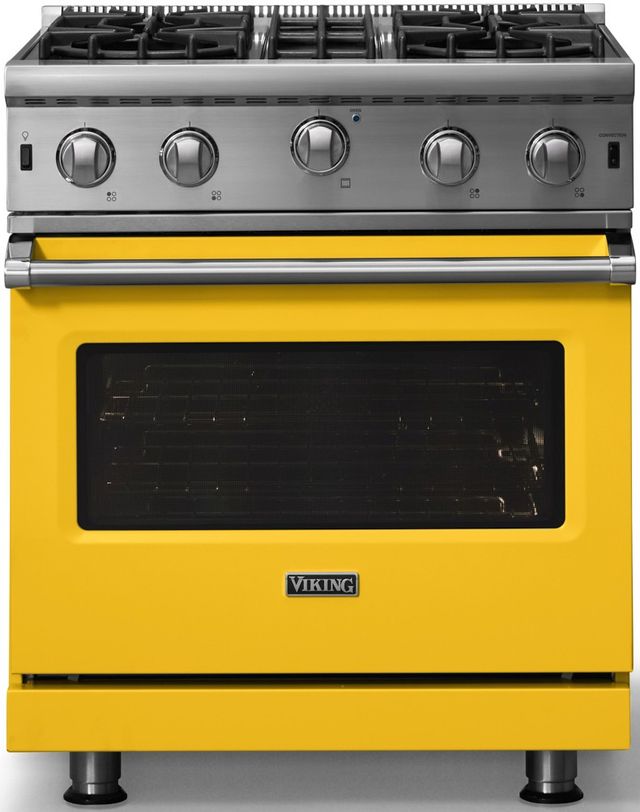 Viking® 5 Series 30" Daffodil Liquid Propane Pro Style Gas Range-3