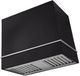 AGA Loge 48" Matte Black Wall Mounted Range Hood with Brushed Nickel Trim-0