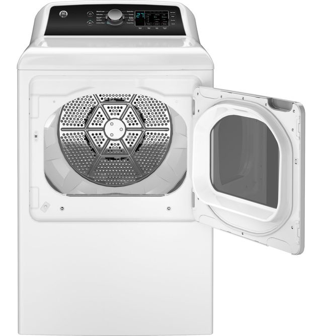 GE® 7.4 Cu. Ft. White Front Load Electric Dryer with Up To 120 ft. Venting and Sensor Dry-2