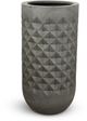 Le Present Pyramid Concrete Grey 30" Planter-0