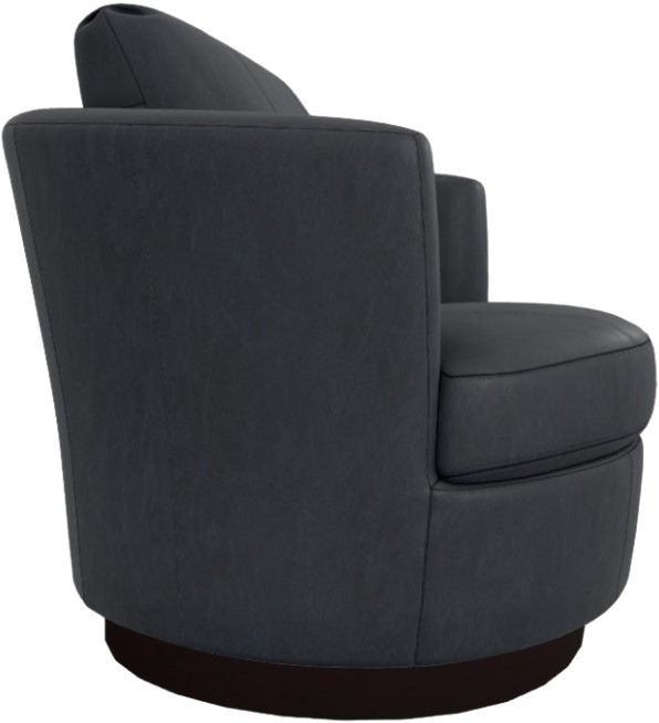 Best® Home Furnishings Customizable Tina Leather Swivel Chair with Espresso Base-2