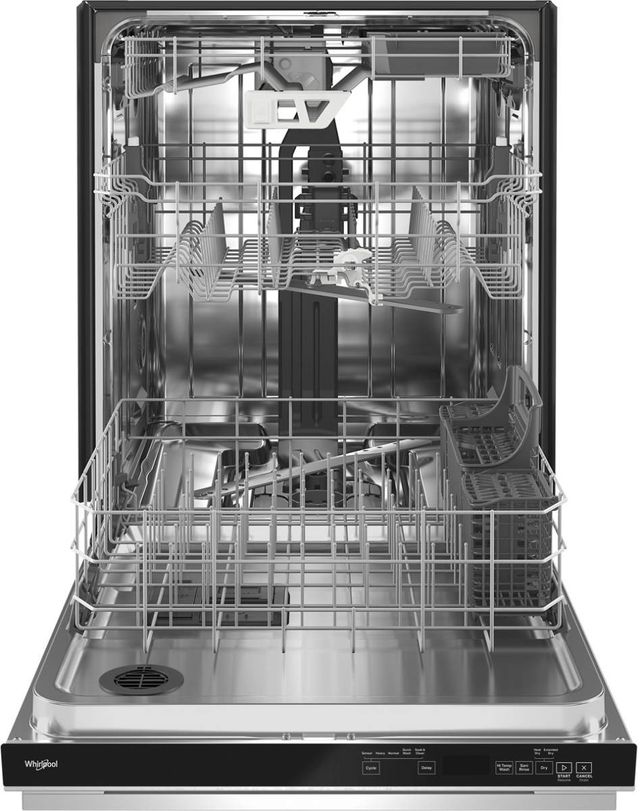 Whirlpool® 24" Fingerprint Resistant Stainless Steel Top Control Built In Dishwasher-1