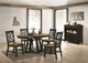 Intercon Harper Pecan Top Round Dining Table with Brushed Brown Base-1