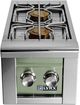 LYNX® Professional 13" Desert Sage Built-In Double Liquid Propane Side Burner-0