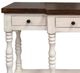 Million Dollar Rustic Brown Console Table with White Base-1