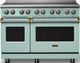 Viking® 5 Series 48" Splash Pro Style Induction Range with Brushed Brass Trim-0