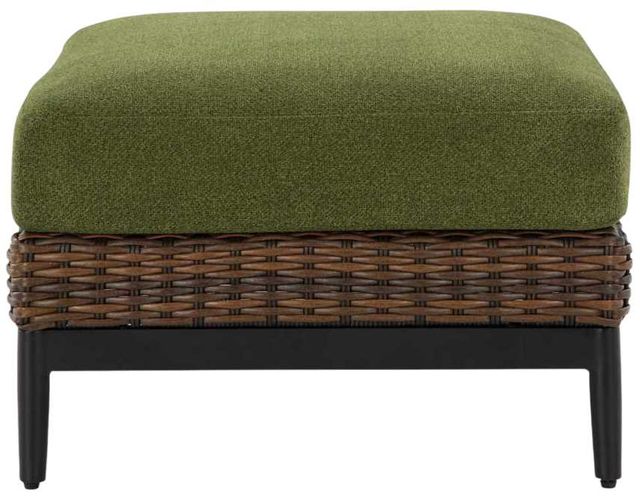 Signature Design by Ashley® Horizon Hall Brown/Green Aluminum/Fabric/Resin Outdoor Ottoman-1