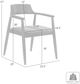 Armen Living Emorie Charcoal/Walnut Dining Chair-2
