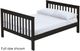 Crate Designs™ Furniture Espresso Queen Mission Lower Bunk Bed-0