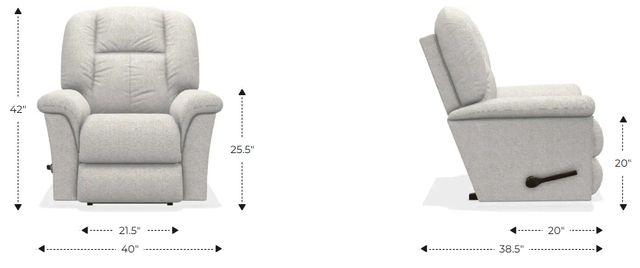 La-Z-Boy® Jasper Shitake Manual Wall Recliner-2