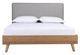 Mazin Furniture Cassidy Brown Full Platform Bed Upholstered Headboard-0