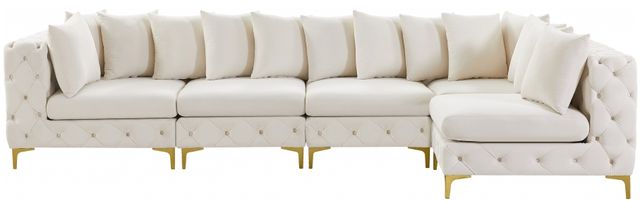 Meridian Furniture Tremblay 5-Piece Cream Modular Sectional-1