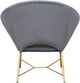 TOV Furniture by TOV Slashed Grey Nolan Velvet Chair-2