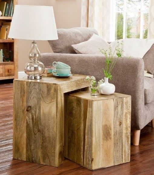 Jaipur Furniture Dakota Light Brown Nesting Table-2