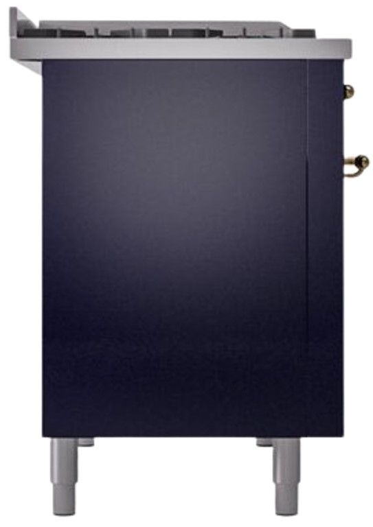Ilve® Nostalgie II Series 48" Midnight Blue Pro Style Dual Fuel Range-3