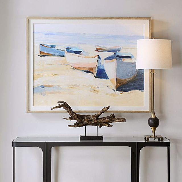 Uttermost® Ethan Harper Beached Boats Framed Print-1