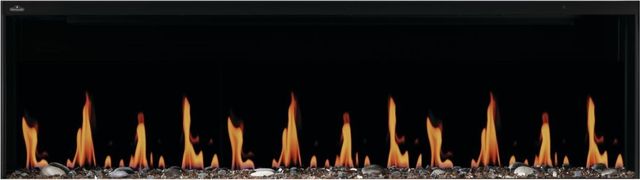 Napoleon Luminex Series 65'' Black Linear Built-In Electric Fireplace with LCD Technology-0