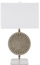 Currey & Company Applique Gray/White Table Lamp-2