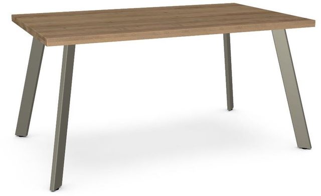 Amisco Customizable Lidya Rectangular Table with 60" Solid Birch Top -0
