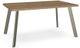 Amisco Customizable Lidya Rectangular Table with 60" Solid Birch Top -0