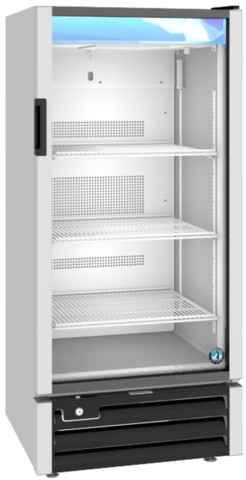 Hoshizaki 25" 10 Cu. Ft. Silver Painted Aluminum Single Section Glass Door Merchandiser Refrigerator-1