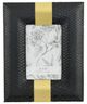A & B Home Black Small Faux Croco Photo Frame-0