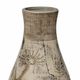 TOV Furniture Earthenware Floral Pattern Gray Flower Vase-3